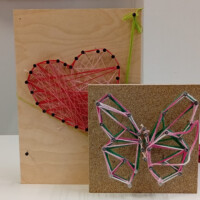 Zajęcia Warsztaty String Art - Motyl, Serce